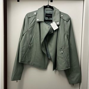 Eloquii Faux Leather Moto Jacket